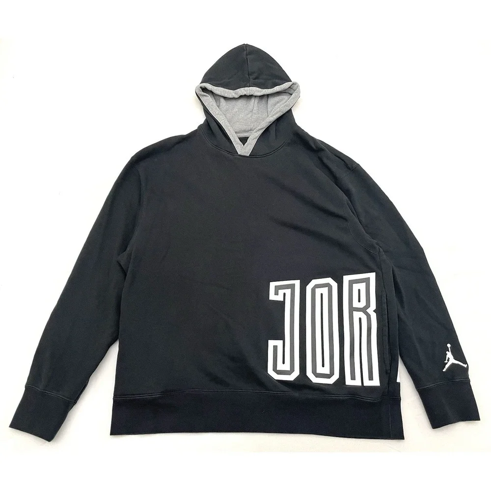 Nike Air Jordan Sport DNA Black Fleece Pullover Hoodie Men's Size XL DV7724-010